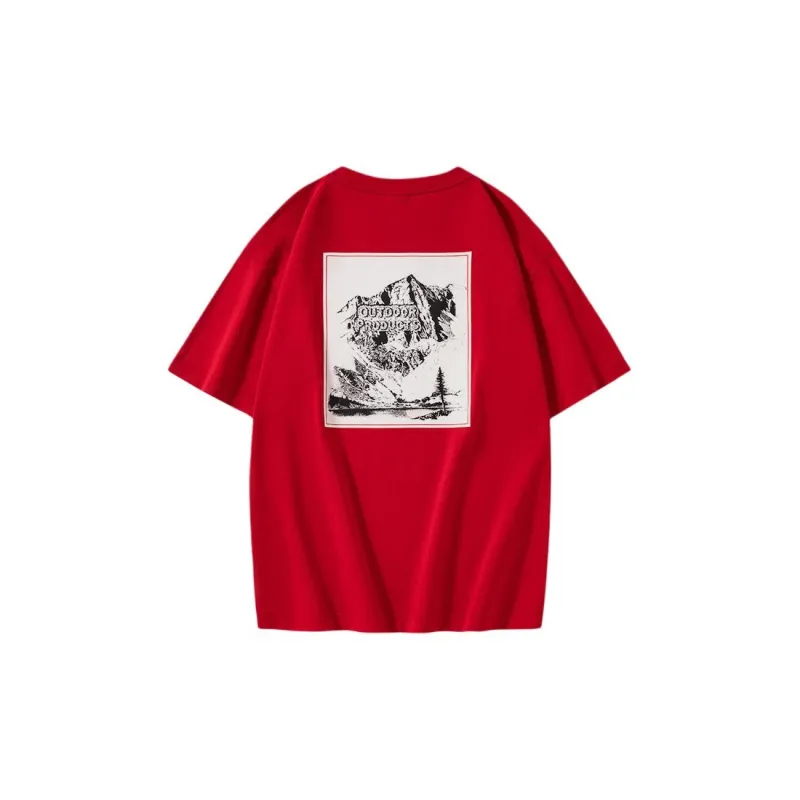 OUTDOOR PRODUCTS T Shirt Unisex Hot Flame Red-1