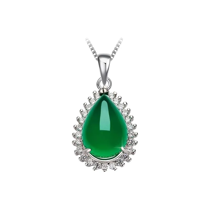 Love Chalcedony Necklaces Women's-0