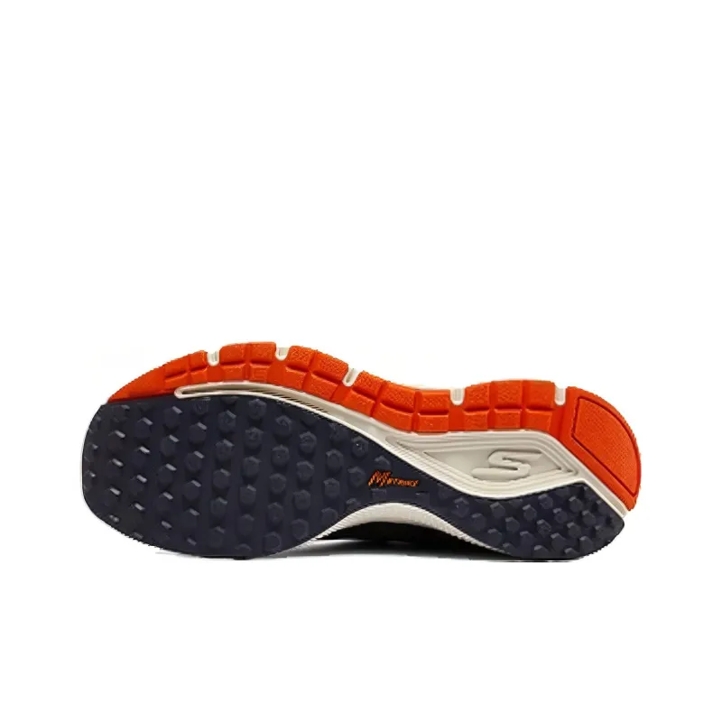 Skechers Go Run Consistent Running Shoes Men Low Top Marine Blue/Orange-4