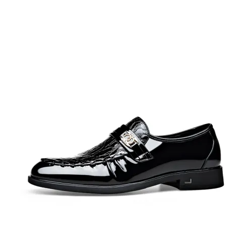 SHUPATE Loafers Men Black/Red