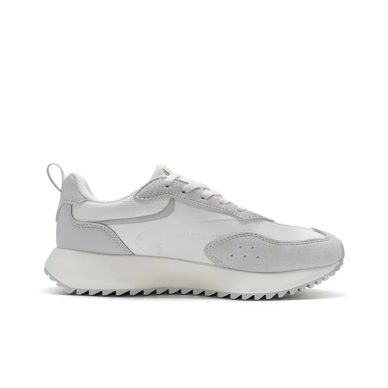 XTEP Casual Shoes Women's Low Top Sail White/Lunar Stone Gray/Pure Pink-1