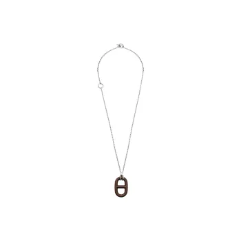 HERMES Chaine D'Ancre Alloy Necklaces Unisex
