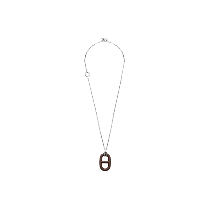 HERMES Chaine D'Ancre Alloy Necklaces Unisex-0