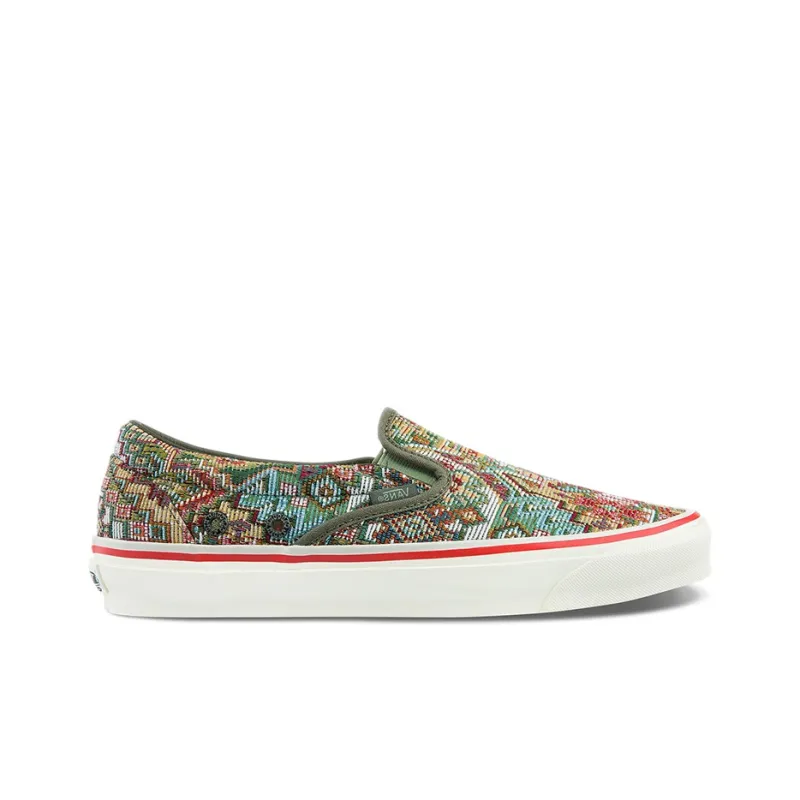Slip On Nigel Cabourn X Og Classic Vans Lx 'Carpet Green Mix'-1