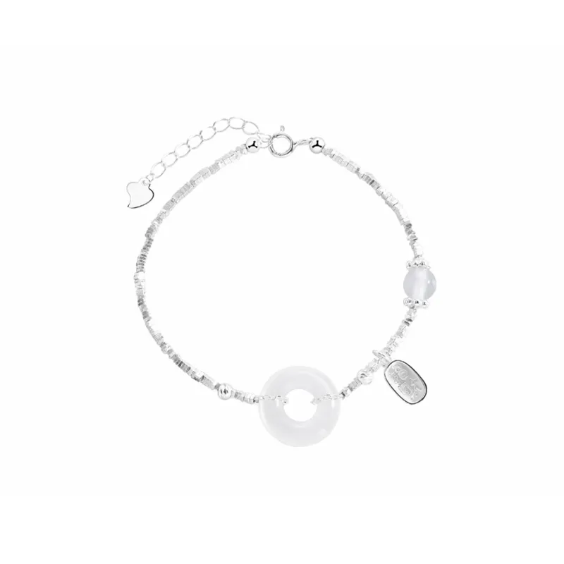 Muyan Chalcedony Jade Bracelets Women's-0