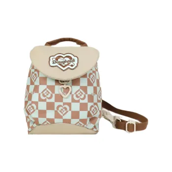 Doughnut 400D Repreve® Recycled Polyester Twill Backpack Women's Mushroom Plaid
