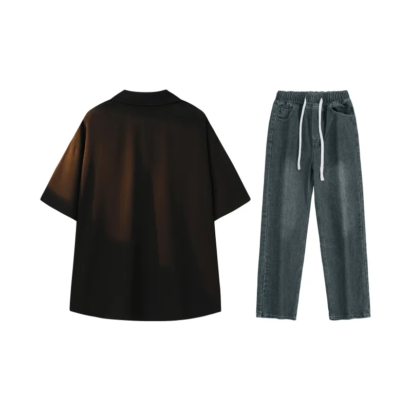 A.X.S.K Shirt Matching Set Unisex-43