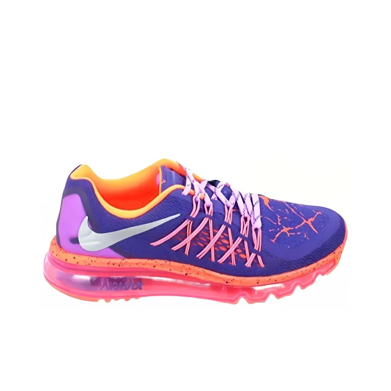 Nike Air Max 2015 Durable Breathable Lightweight Low Top Casual Shoes Women's Purple Pink-1