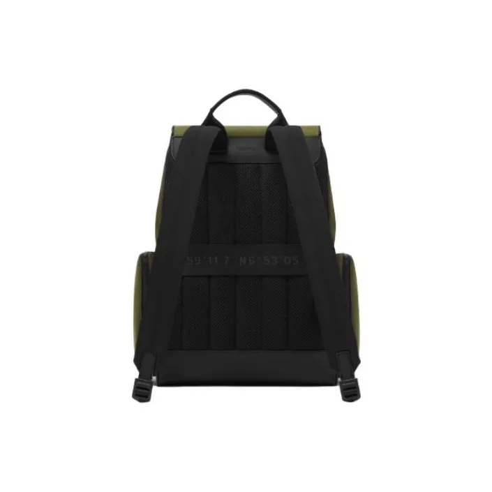 RIMOWA Never Still Nylon With Leather And Canvas Backpack Large Size Men's Khaki Green-2