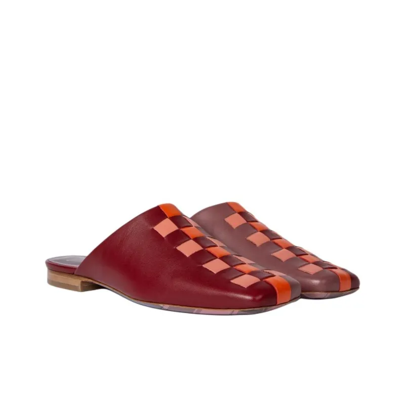 Paul Smith Nata Wrap-toe Slippers Women's Burgundy-2