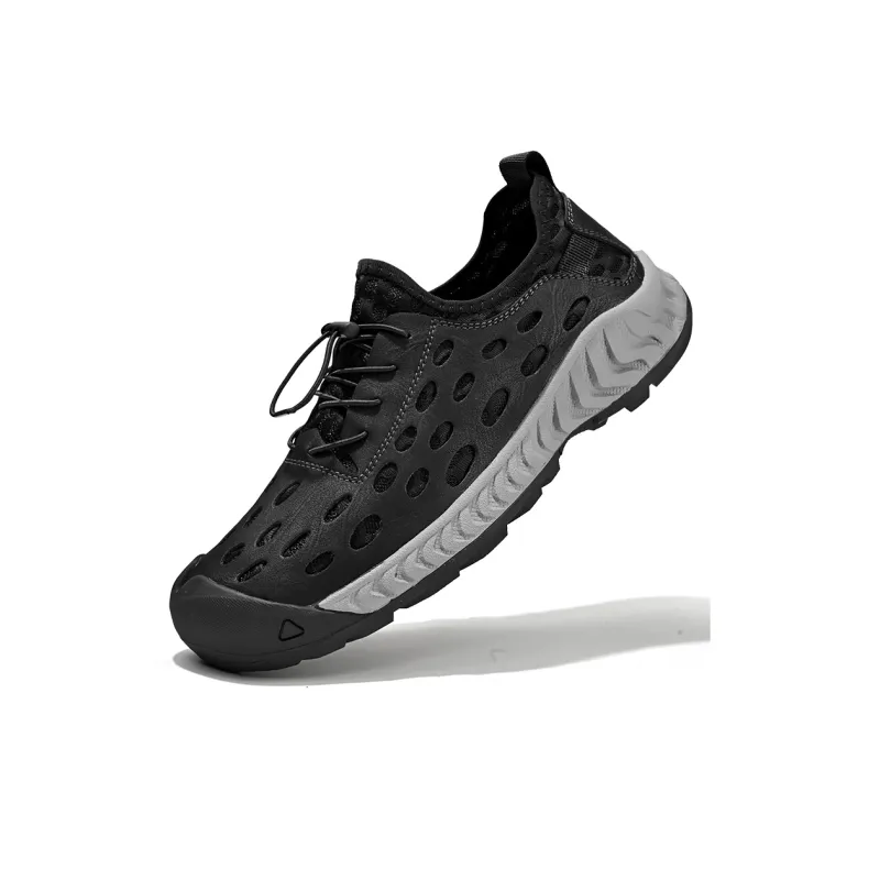 Laoks Casual Shoes Men Low Top Black/Gray-3