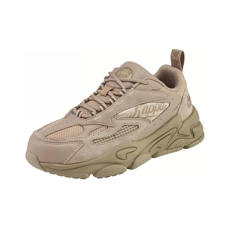 Kappa Wear Resistant Coverage Low Top Chunky Sneakers Unisex Moon Gray-1