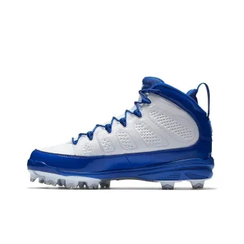 Jordan Air Jordan 9 Retro MCS Cushioned Wear Resistant Breathable High Top Vintage Basketball Shoes Men's White Blue
