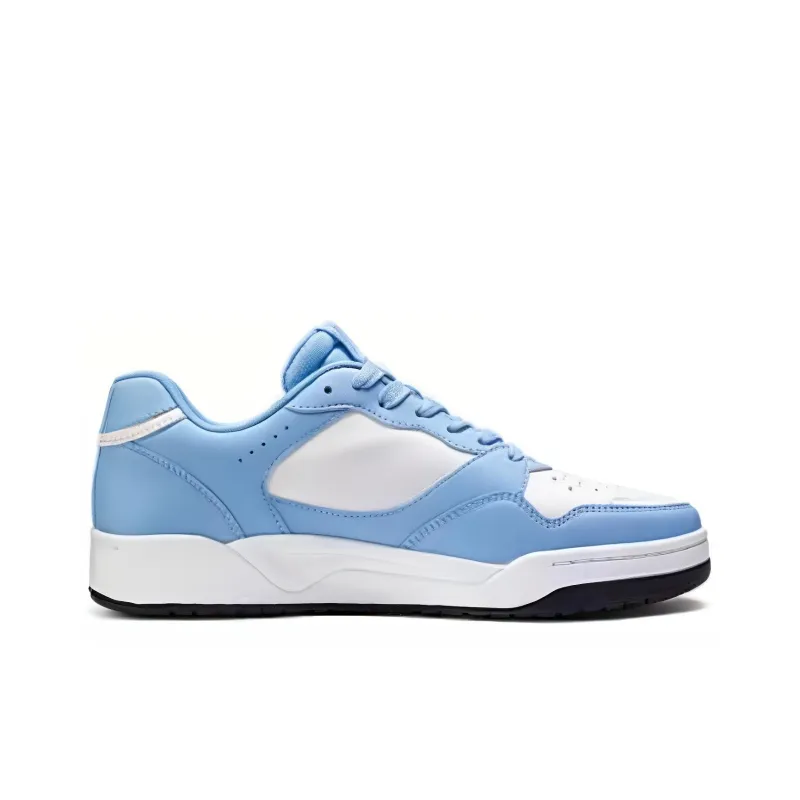 Skechers Street Cushioning Wear Resistant Low Top Skateboard Shoes Men's White Blue-1