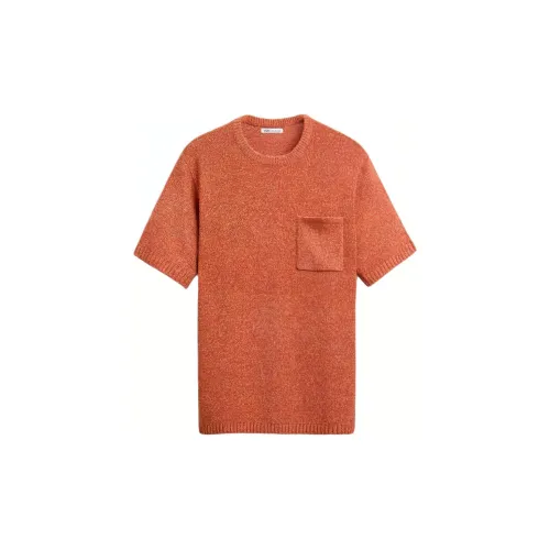 ZARA T-Shirts Men Orange