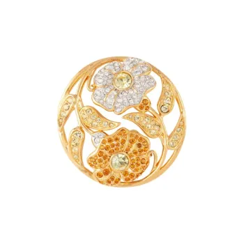 Swarovski 2001 Crystal embellished Floral Brooch