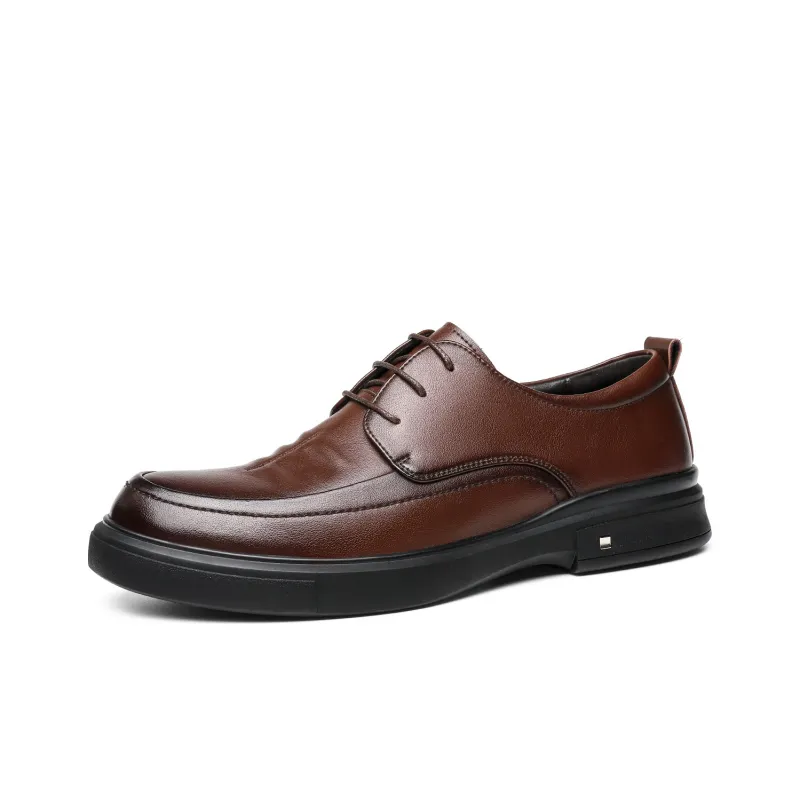 CHINT Dress Shoes Men Low Top Black/Brown-5