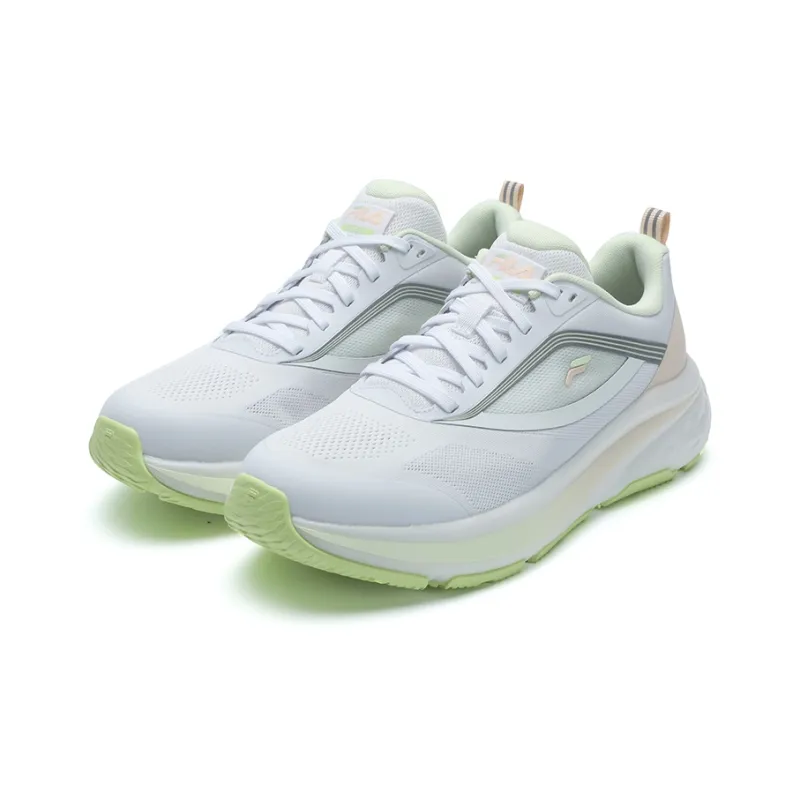 FILA NUVOLE 2 Cushioned Anti Slip Wear Resistant Breathable Lightweight Low Top Running Shoes Women's White Green-1