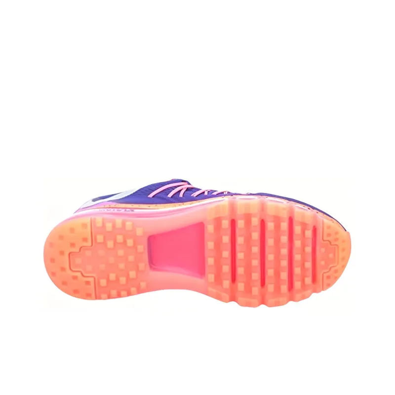 Nike Air Max 2015 Durable Breathable Lightweight Low Top Casual Shoes Women's Purple Pink-4