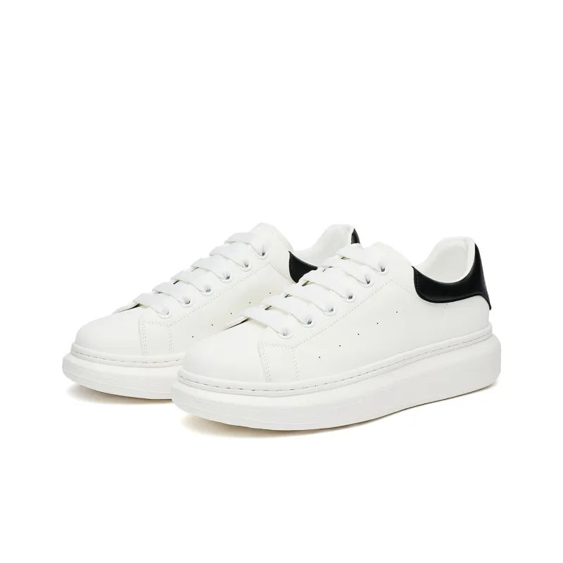 ST&SAT Versatile Casual Shoes Abrasion Resistant Slip Resistant Low Top Couple Trendy Skateboard Shoes Unisex White-1