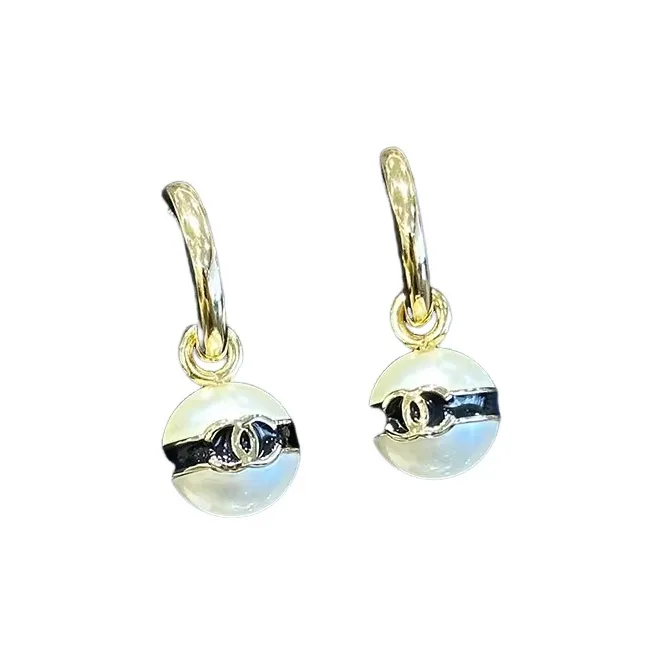 CHANEL Stud Earrings Women's-3