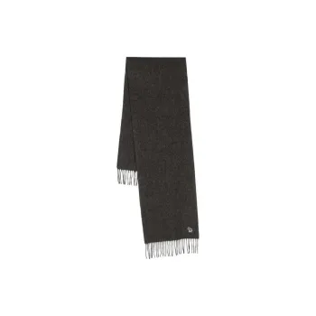 Paul Smith Embroidered-logo Cashmere Scarf