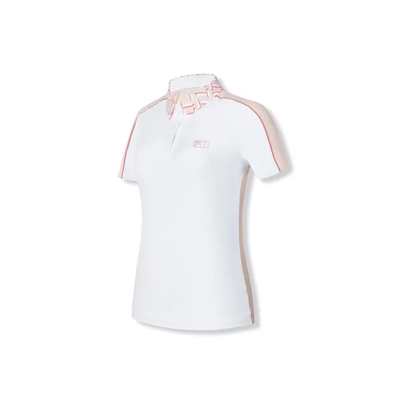 FILA Polo Shirts Women's Peach Ice Cream Powders-1