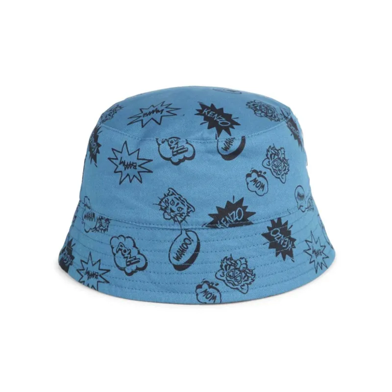 KENZO Reversible Cotton Bucket Hat-3