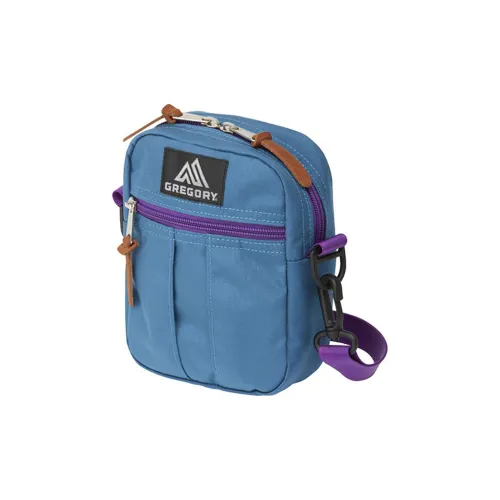 GREGORY Fabric Shoulder Bag, Crossbody Bag Unisex Blue & Purple