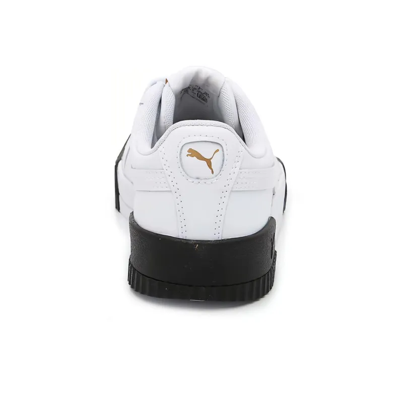 PUMA Carina Leather 'White Black' Women's-3