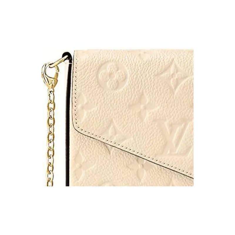 LOUIS VUITTON Felicie Pochette Cream-5