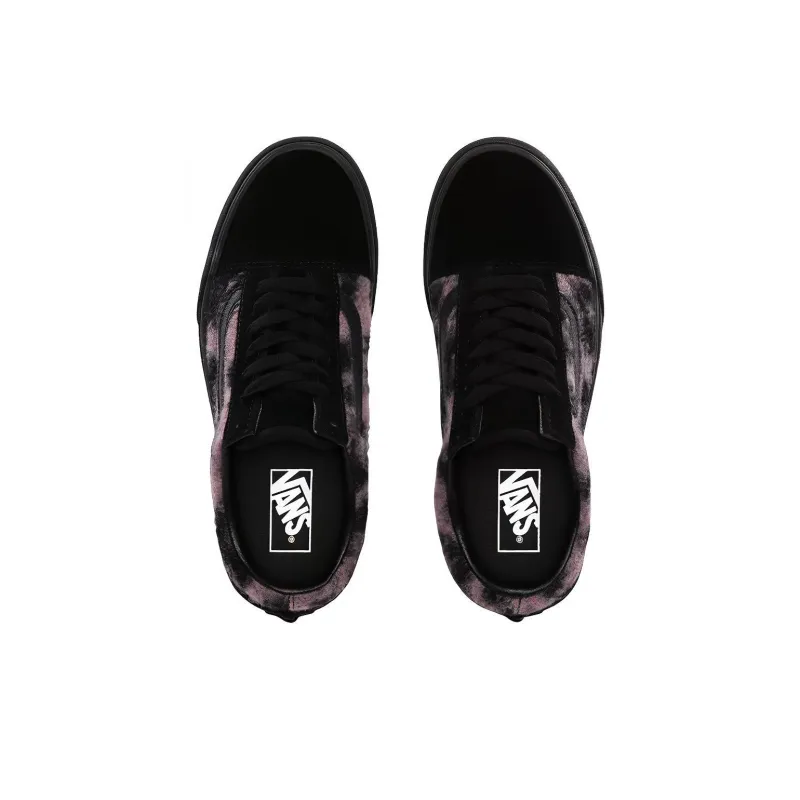 Vans Mix Leopard Old Skool Platform Black/Purple Pink Women's-3