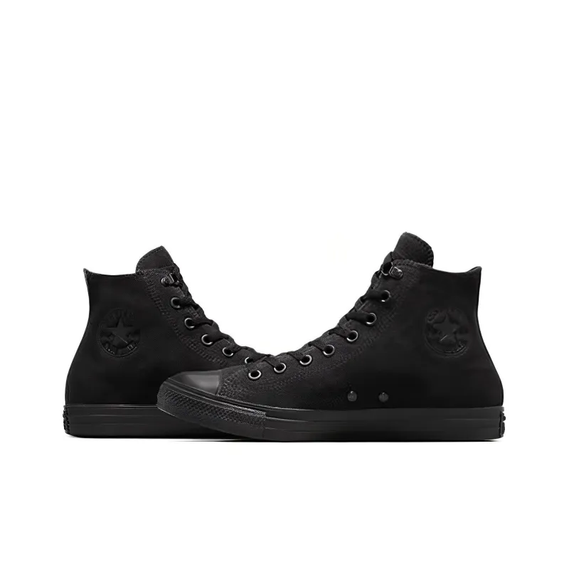 Converse Chuck Taylor All Star Durable Breathable High Top Canvas Shoes Unisex Black-3