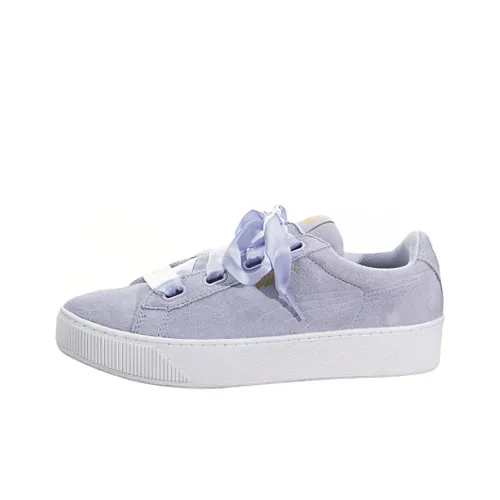 PUMA Platform Skateboard Shoes Women's Low-Top Light Purple