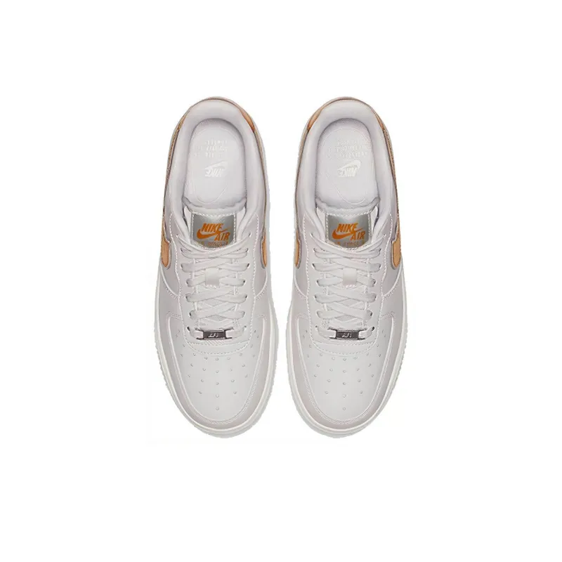 Nike Air Force 1 Low Metallic Platinum Metallic Gold Women's-2