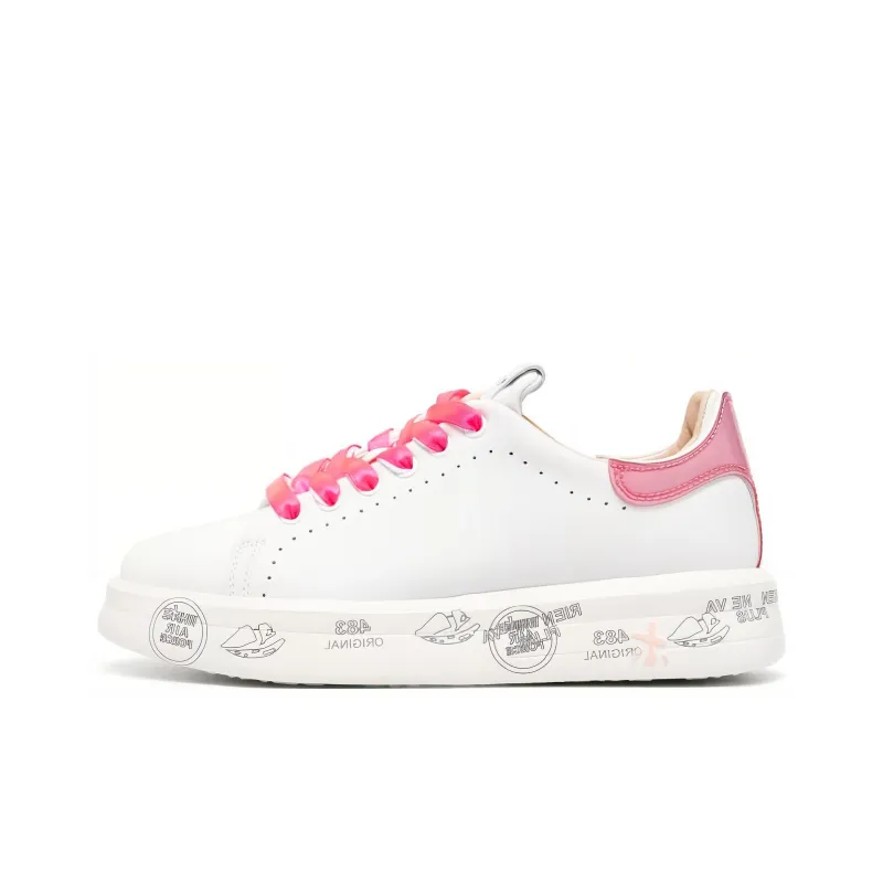 PREMIATA Cushioning Low Top Skateboard Shoes Women's Pink-0