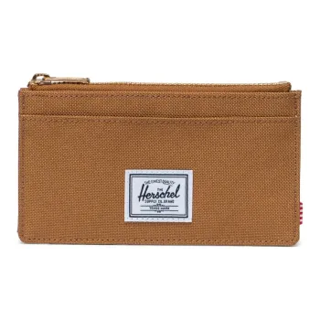 Herschel EcoSystem™ 600D Fabric Recycled Material Card Holder Wallet Large Size Unisex Bronzed Brown