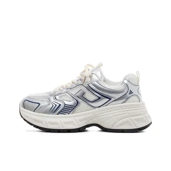 Warrior Durable Lightweight And Breathable Low Top Chunky Sneakers Women's Silver Beige Blue