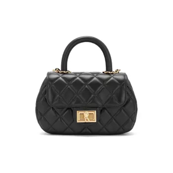 ROBERTA DI CAMERINO Sheepskin Handbag Crossbody Bag Shoulder Bag Regular Women's Black/White