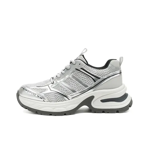 D FUSE SCANDINAVIA Cushioning, Slip Resistant, And Abrasion Resistant Low Top Chunky Sneakers Women's
