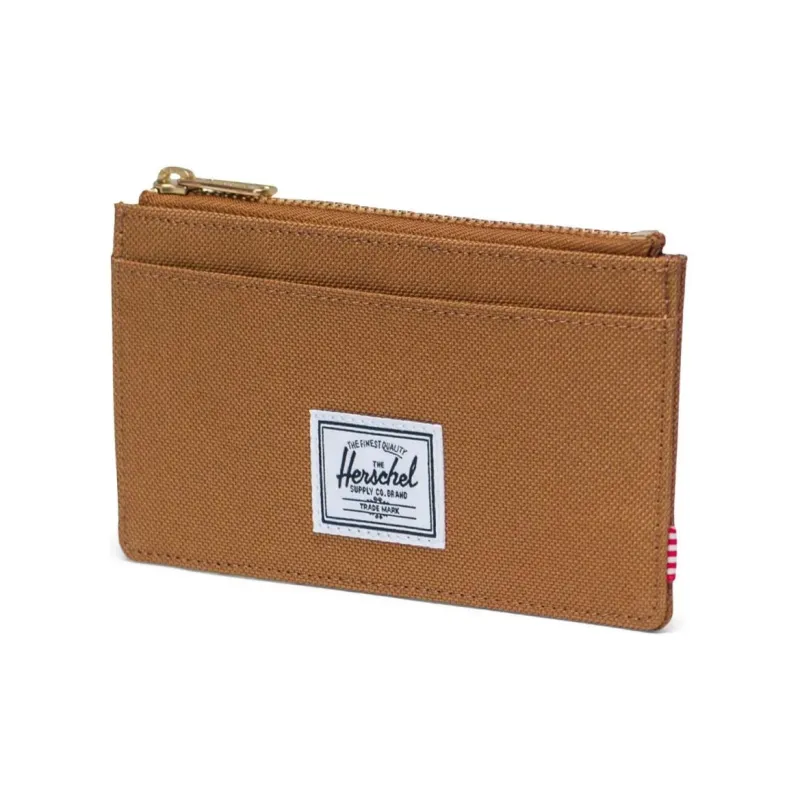 Herschel EcoSystem™ 600D Fabric Recycled Material Card Holder Wallet Large Size Unisex Bronzed Brown-1