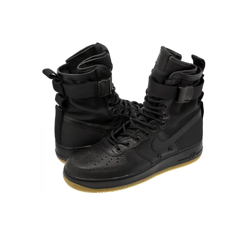 Nike Sf Air Force 1 Black Gum With Bag 2017-3