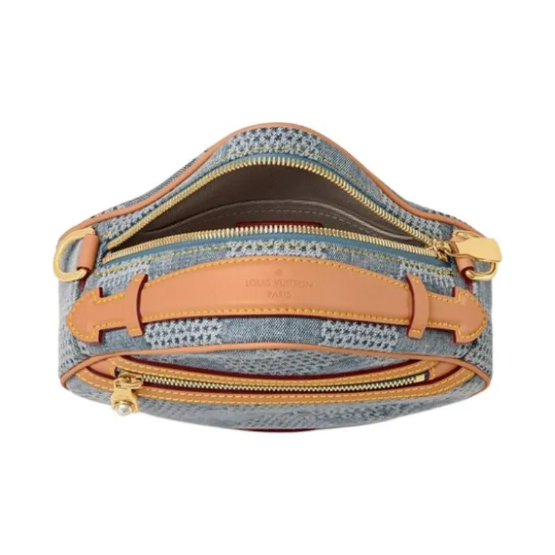 LOUIS VUITTON Chess Messenger Damier Denim 3D Blue Denim-2