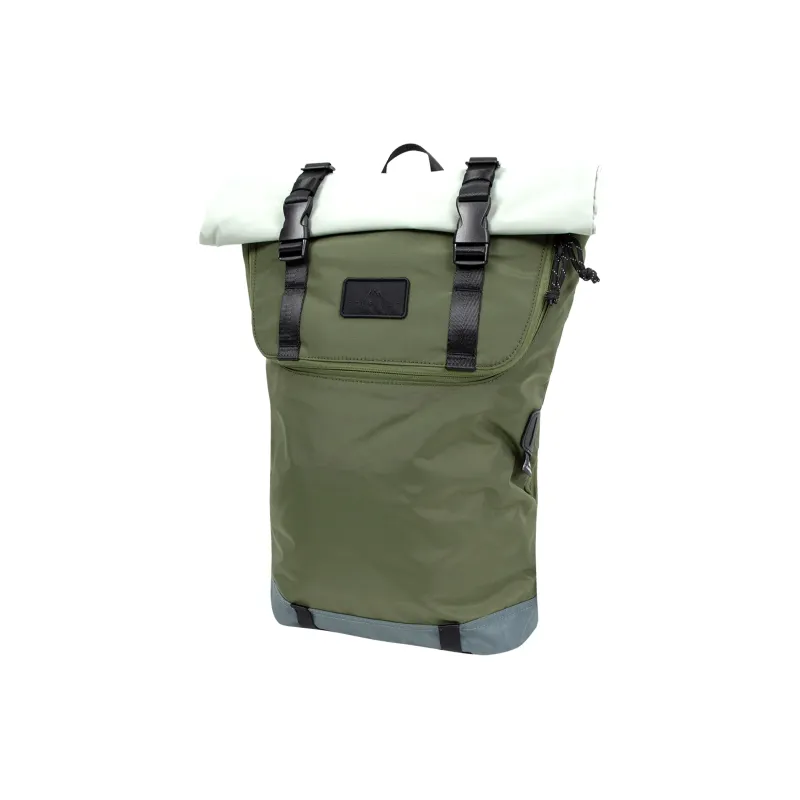 Doughnut Nylon Backpack Unisex Army Green & Gray-1