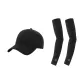Black Hats & Caps+Black Cooling Arm Sleeves