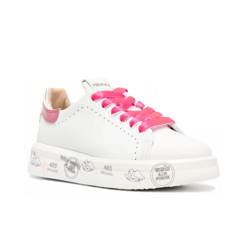 PREMIATA Cushioning Low Top Skateboard Shoes Women's Pink-1