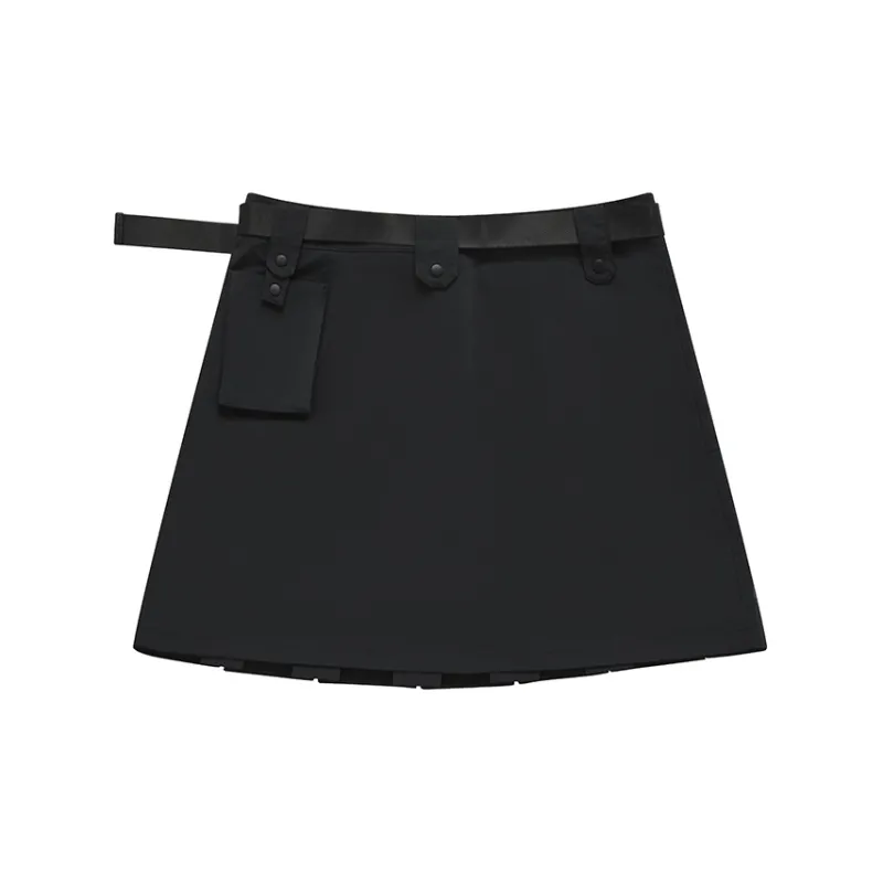 FILA FUSION SS24 Casual Short Skirts Women's Jet Black-1
