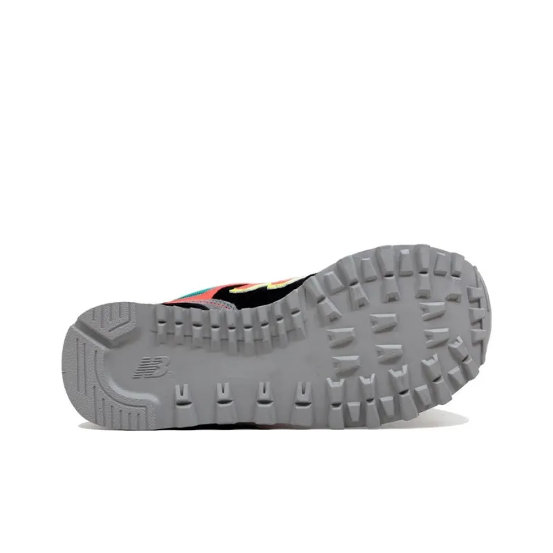 New Balance 574 'Black Neon Orange' Women's-4