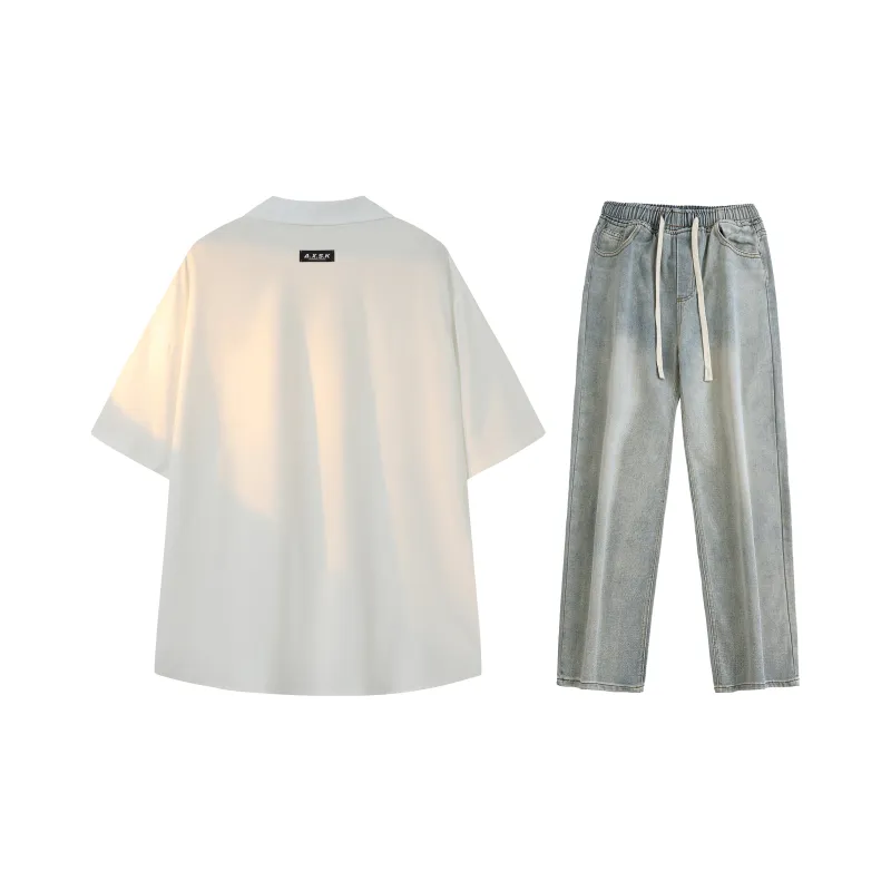 A.X.S.K Shirt Matching Set Unisex-33