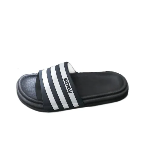 Qyckaby Slide Slippers Unisex Black/White/Pink/Green/Navy Blue